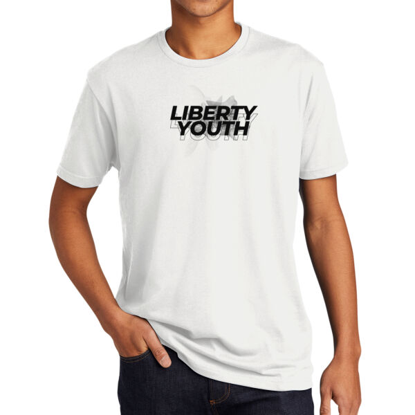 Liberty Youth Outline - Apparel ® Unisex CVC Sueded Tee Thumbnail