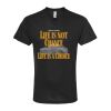 Unisex Poly-Rich V-Neck T-Shirt Thumbnail